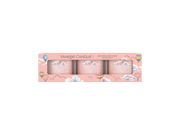 Yankee Candle Illatgyertya szett Watercolour Skies 3 x 37 g