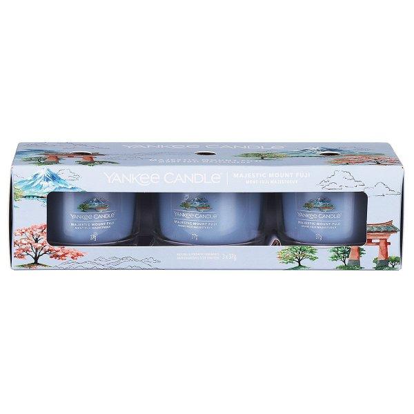 Yankee Candle Illatgyertya szett Majestic Mount Fuji 3 x 37 g