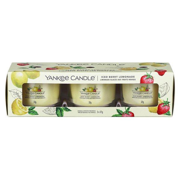 Yankee Candle Illatgyertya szett Iced Berry Lemonade 3 x 37 g