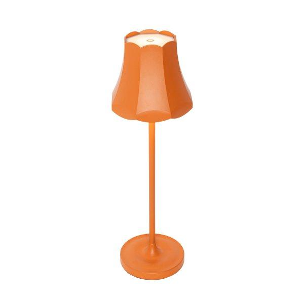Retro asztali lámpa narancssárga újratölthető IP44 - Granny