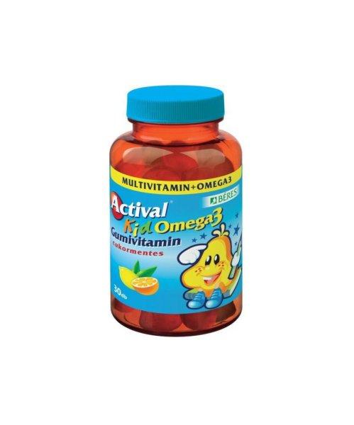 Actival kid omega-3 gumivitamin 30 db