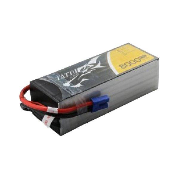 Tattu 8000mAh 22.2V 25C 6S1P Lipo Battery Pack with EC5