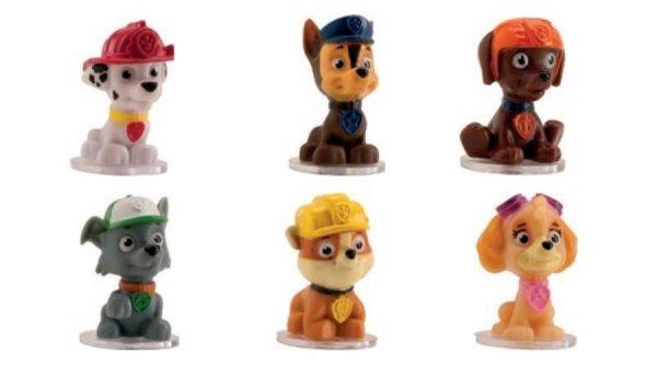 6 részes mini Mancs Őrjárat tortadíszítő figura készlet