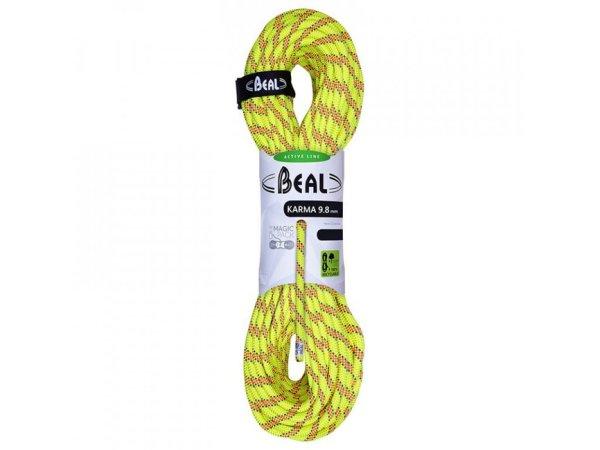 Beal egykötél sportmászáshoz Karma 9,8 mm, sárga 1 m
