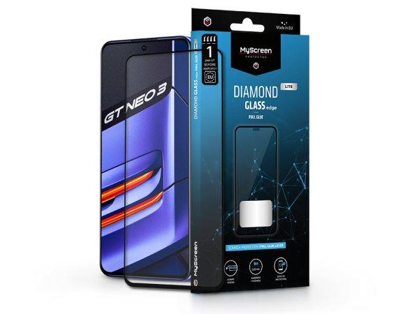 Realme GT Neo 3 edzett üveg képernyővédő fólia - MyScreen Protector
Diamond Glass Lite Edge2.5D Full Glue - fekete