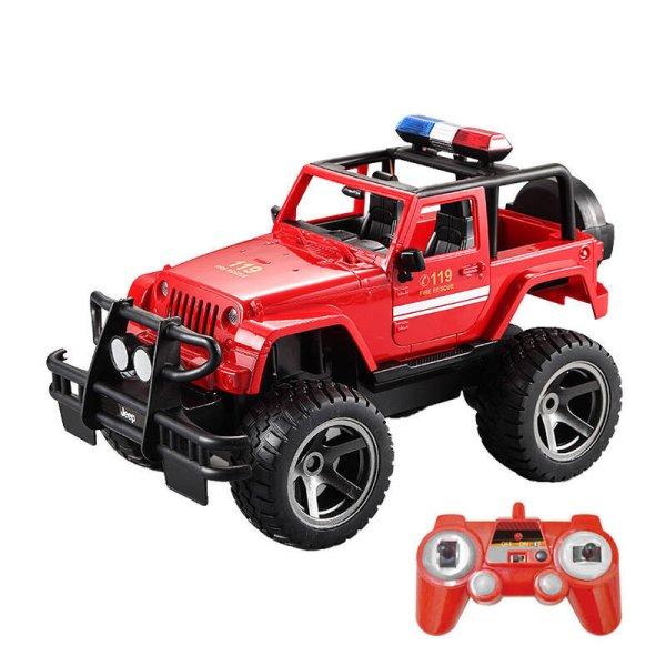 RC remote control car 1:12 Double Eagle (red) Jeep (fire department) E549-003