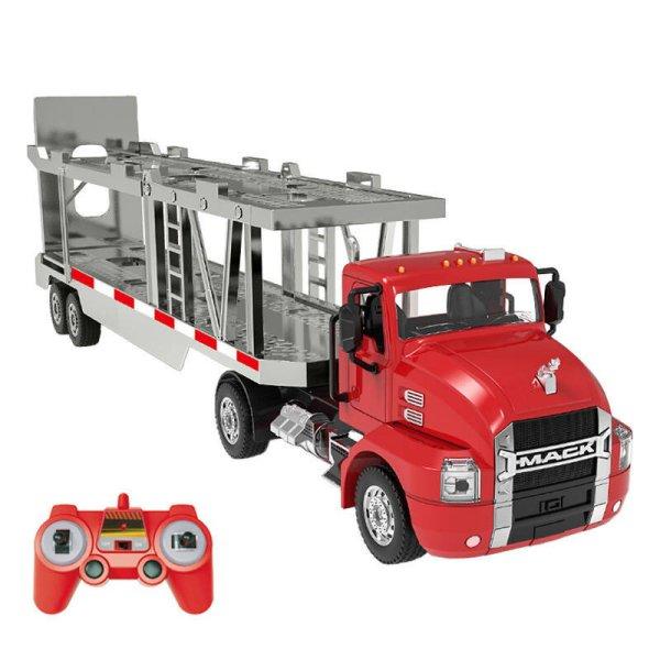 Remote-controlled truck 1:26 Double Eagle (red) (Car Transporter) E583-003