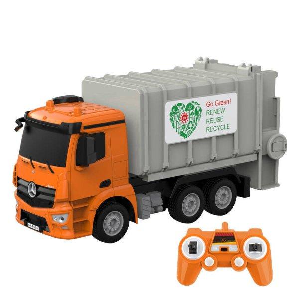 Remote control RC garbage truck 1:26 Double Eagle ( orange) Mercedes-Benz Antos
E676-003