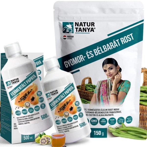 Natur Tanya Emésztés Barát 1 havi Csomag - Fermentált Papaya (2db) +
Bélbarát Rost (1db)