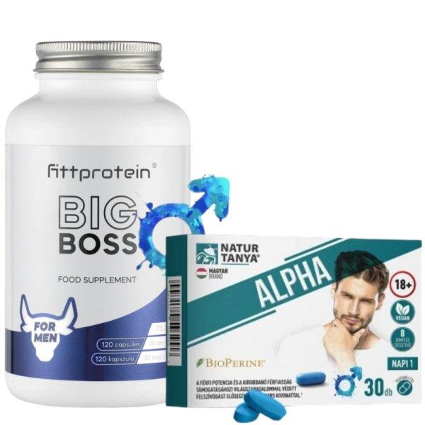 Natur Tanya ALPHA + Fittprotein Big Boss Férfiaknak Csomag