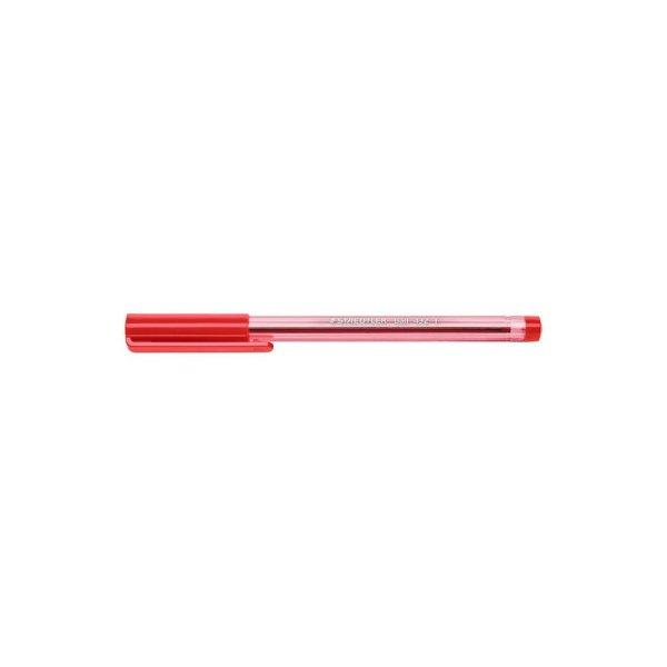 Golyóstoll, 0,3 mm, kupakos, STAEDTLER "Ball 432", piros