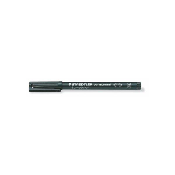 Alkoholos marker, OHP, 1 mm, STAEDTLER "Lumocolor® 317 M", fekete