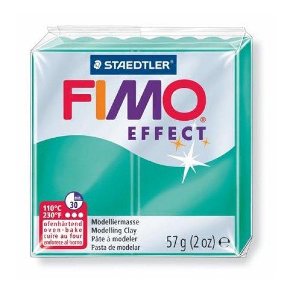 Gyurma, 57 g, égethető, FIMO "Effect", áttetsző zöld