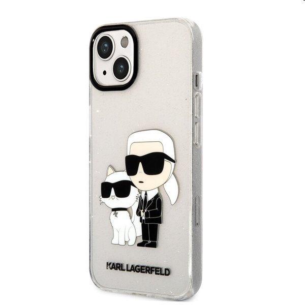 Karl Lagerfeld IML Glitter Karl and Choupette NFT tok Apple iPhone 13 számára,
átlátszó