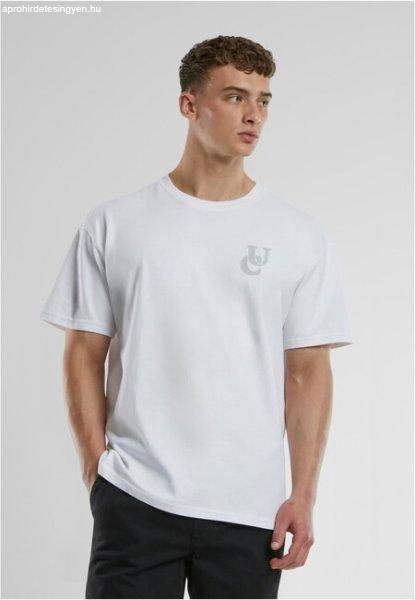 Urban Classics UC Weavy Logo Heavy Oversized Tee white