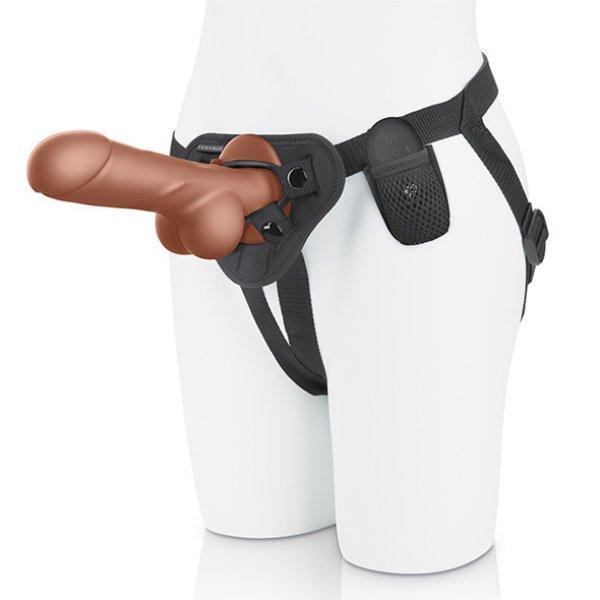 Pegasus - 8” Remote Control Realistic Silicone Dildo with Balls and Harness
Felcsatolható vibrátor