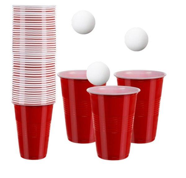 Ping-Pong pohár kihívás: interaktív asztali pohár pong játék, sörpong
játék (BB-21232)