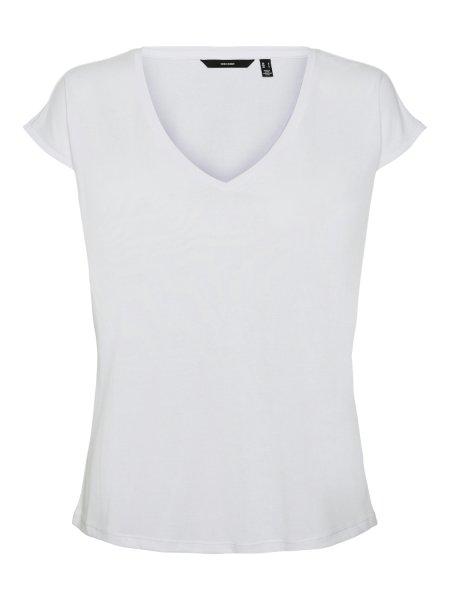 Vero Moda Női póló VMFILLI Relaxed Fit 10247666 Bright White S