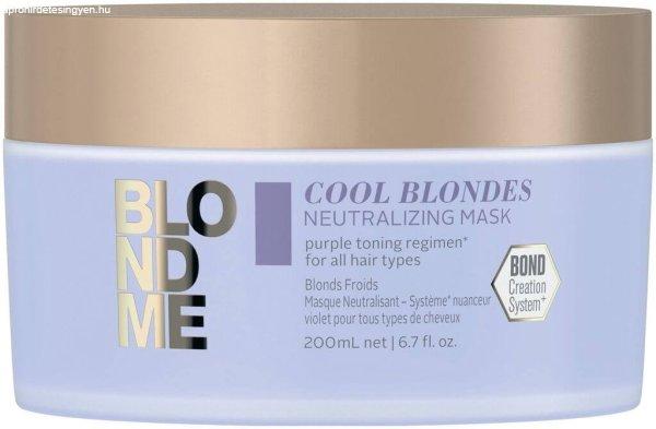 Schwarzkopf Professional Tápláló maszk a sárga tónusok
semlegesítésére Cool Blondes (Neutralizing Mask) 200 ml