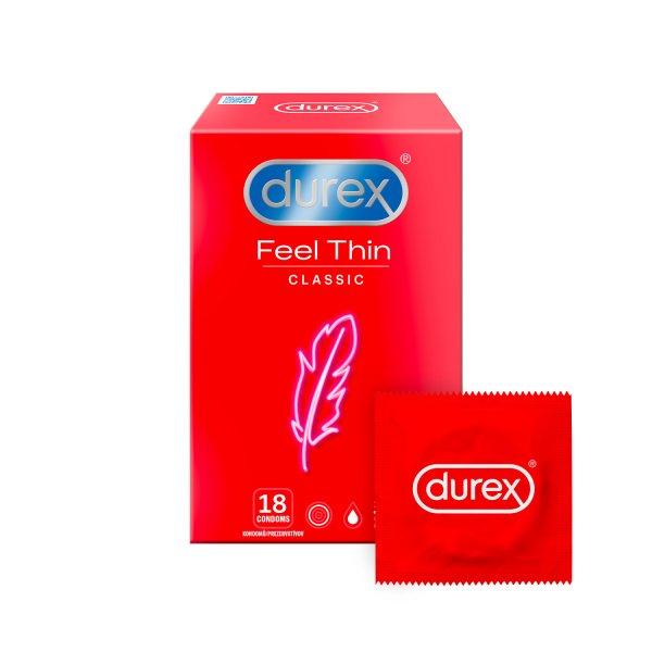 Durex Óvszer Feel Thin Classic 18 db