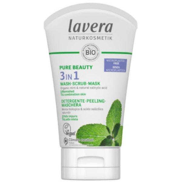 Lavera Tisztító emulzió, peeling és maszk 3 az 1-ben (Wash,
Scrub, Mask) 125 ml