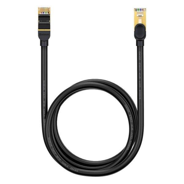 Baseus Ethernet RJ45 hálózati kábel, 10Gbps, 3m (fekete)