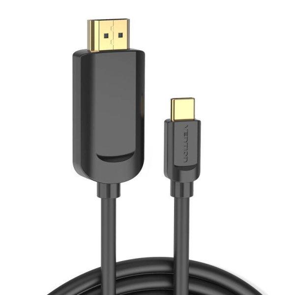 Szellőztetési USB-C-HDMI kábel, CGUBG, 1,5 m (fekete)