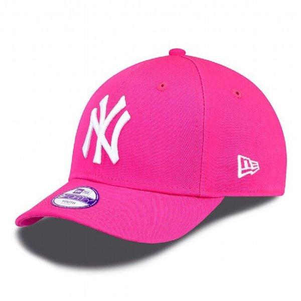 GYEREK SAPKA NEW ERA 9FORTY CHILD MLB LEAGUE BASIC NEW YORK YANKEES PINK WHITE