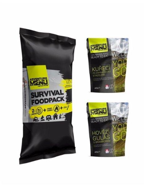 Adventure Menu Survival Food pack menu I, Marhapörkölt és csirke kerti módra
810 g