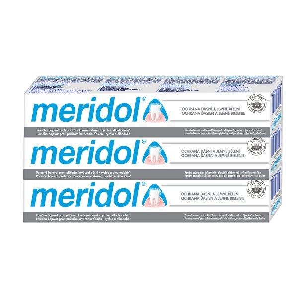 Meridol Fehérítő hatású fogkrém(Gentle White)
tripack 3 x 75 ml