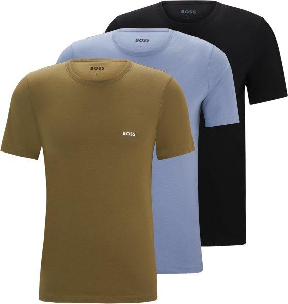 Hugo Boss 3 PACK - férfi póló BOSS Regular Fit 50517856-990 S