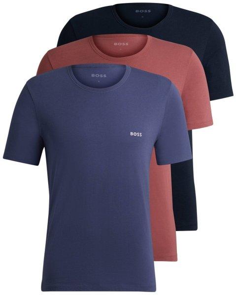 Hugo Boss 3 PACK - férfi póló BOSS Regular Fit 50517858-989 S