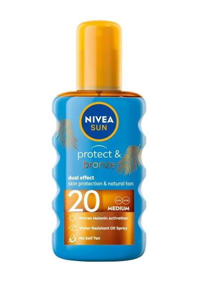 Nivea Barnítást meghosszabbító olaj SPF 20 Sun (Protect &
Bronze Oil) 200 ml