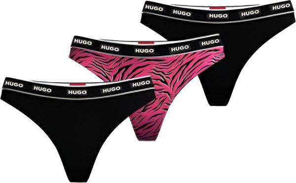 Hugo Boss 3 PACK - női tanga HUGO 50495870-661 S