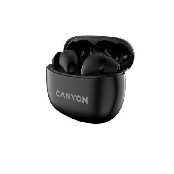 Fülhallgató, TWS vezeték nélküli, Bluetooth 5.3, CANYON "TWS-5",
fekete