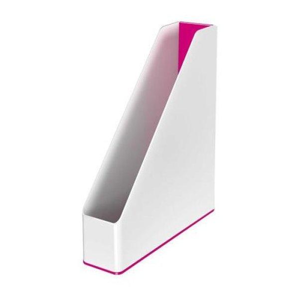 Iratpapucs, műanyag, 73 mm, kettős színhatású, LEITZ "Wow",
rózsaszín