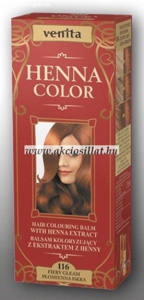 Venita Henna Color gyógynövényes krémhajfesték 75ml 116 Fiery Gleam
Tűzvörös