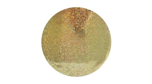 25 cm-es arany-holografikus tortadob