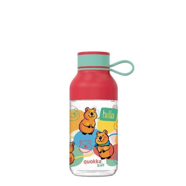 BPA mentes műanyag kulacs pánttal Kids Ice Happy 430ml - Quokka