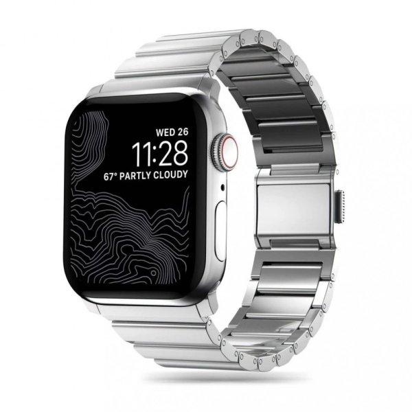 Tech-Protect STEELBAND rozsdamentes acél óraszíj Ezüst, Apple Watch 42mm /
44mm / 45mm / 49mm készülékhez