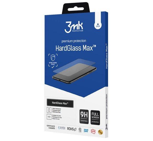 3MK HARD GLASS MAX képernyővédő üveg (3D full cover, íves, ujjlenyomat
mentes, karcálló, tok barát 0.3mm, 9H) FEKETE Samsung Galaxy S23 Ultra
(SM-S918)