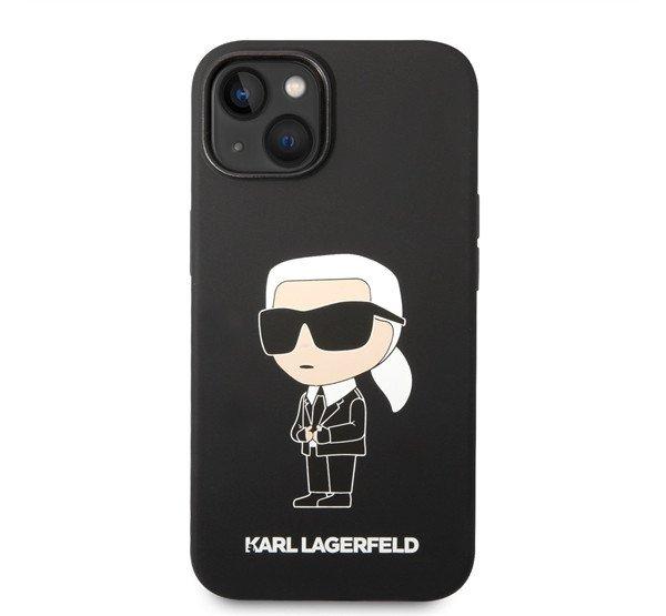 Karl Lagerfeld Liquid Ikonik NFT szilikon hátlap tok Apple iPhone 14 Plus,
fekete