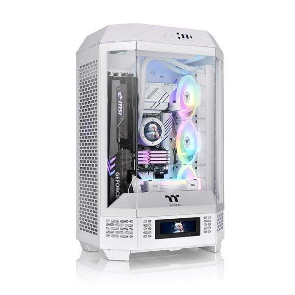 Thermaltake The Tower 300 Tempered Glass Swon White