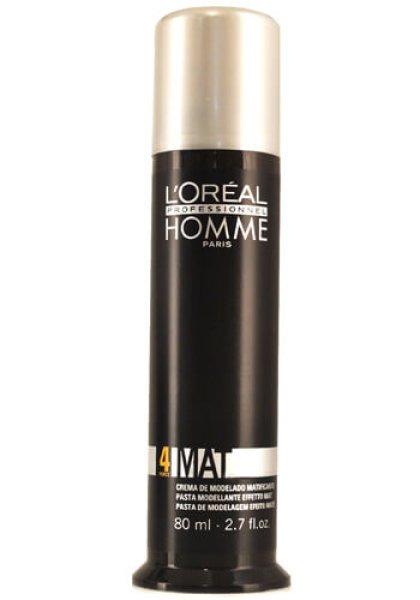 L´Oréal Professionnel Mattító hajpaszta férfiaknak
Homme Mat (Matte Sculpting Pomade) 80 ml