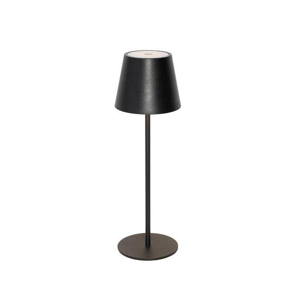 Asztali lámpa fekete, dimmerrel és újratölthető LED-del IP54 - Murdock