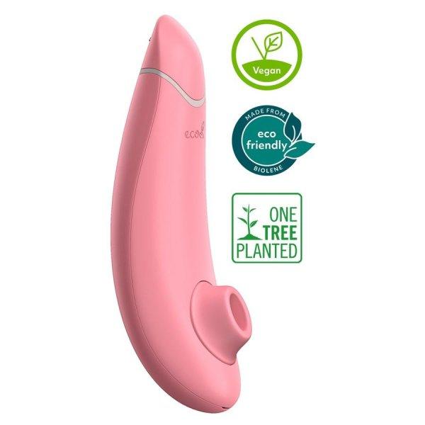 Womanizer Premium Eco - környezetbarát, akkus csiklóizgató (pink)