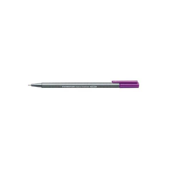 Tűfilc, 0,3 mm, STAEDTLER "Triplus 334", sötétlila