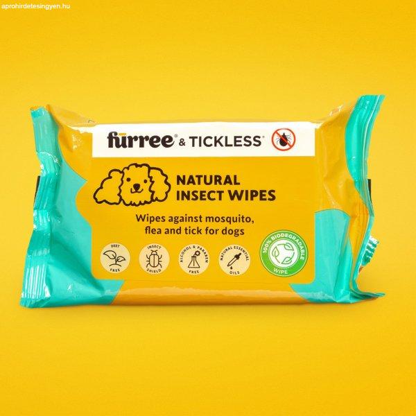 Fürree & Tickless Natural INSECT WIPES törlőkendő