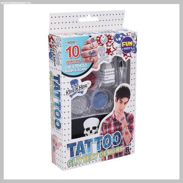 Tetováló szett csillogó fiúknak,lányoknak 008165