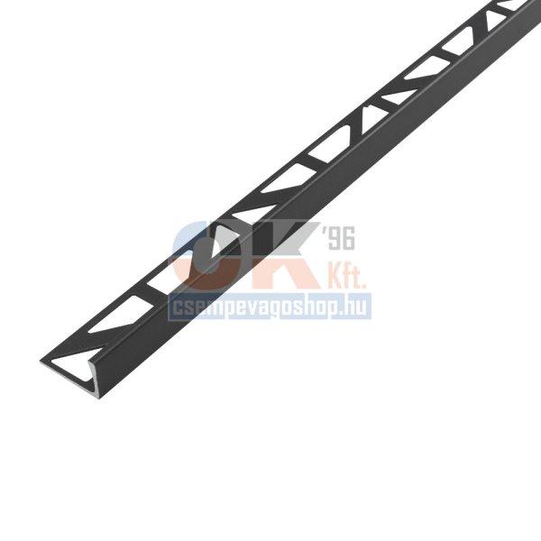 Dural L profil matt fekete élvédő 12,5mm / 250cm (durdsacm1211)